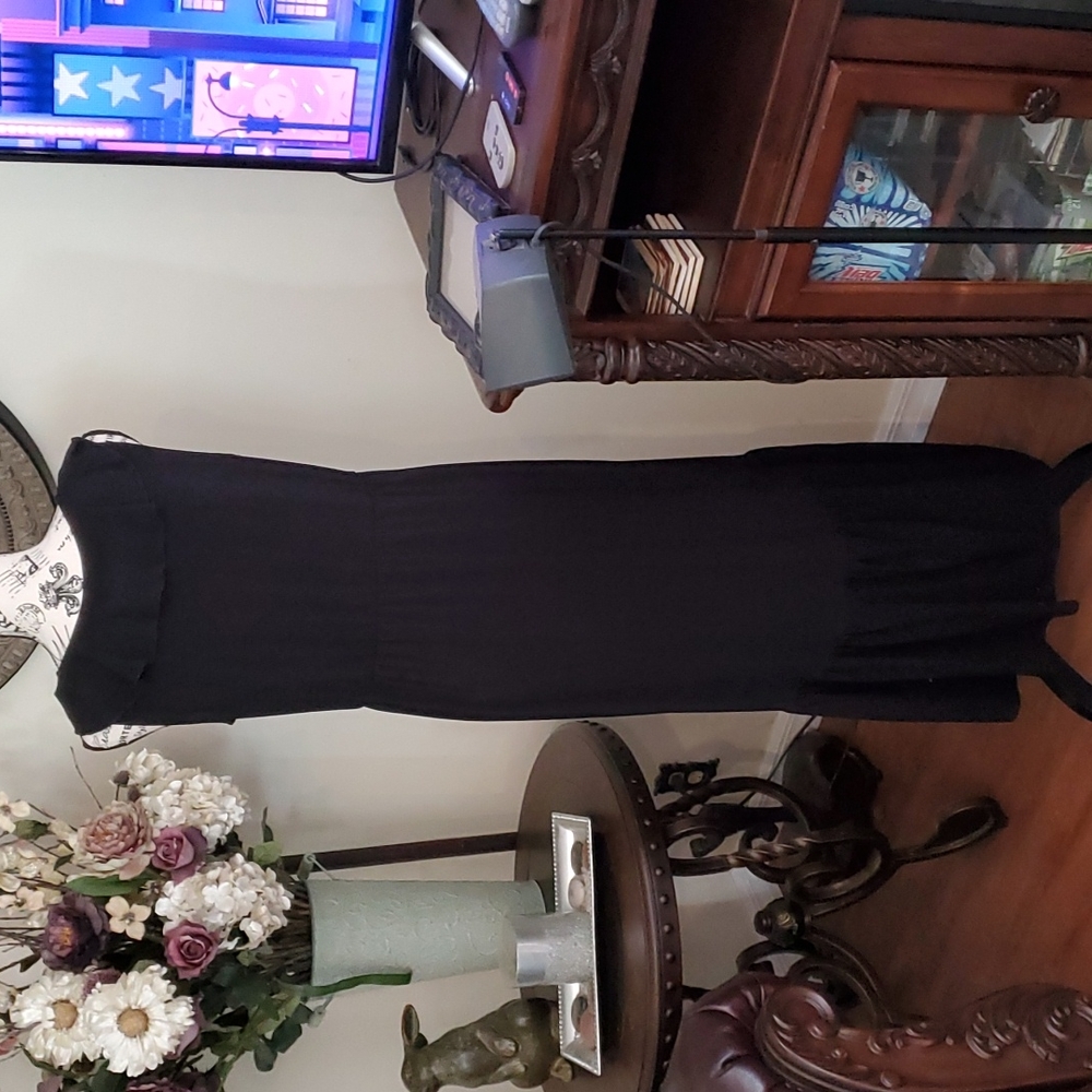 NY Collection ruffled black maxi dress - Picture 5 of 11